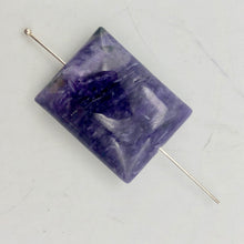 Load image into Gallery viewer, 42cts of Rare Rectangular Pillow Charoite Bead | 1 Beads | 26x20x8mm | - PremiumBead Alternate Image 2