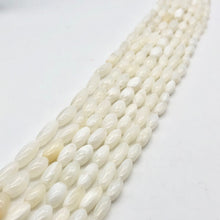 Load image into Gallery viewer, White Onyx 12x5mm to 14x6mm Rice Bead Half-Strand - PremiumBead Alternate Image 2
