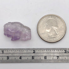 Load image into Gallery viewer, Prosperity Amethyst Hand Carved Bison / Buffalo Figurine | 21x11x8mm | Purple - PremiumBead Alternate Image 6