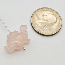 Load image into Gallery viewer, 2 Lovely Dinosaur Rose Quartz Stegosaurus Beads | 21x11x8mm | Pink