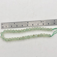 Load image into Gallery viewer, Rare Gemmy Prehnite Faceted Half-Strand | 6x5 or 4mm | Green | Roundel | 36 bds| - PremiumBead Primary Image 1