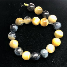Load image into Gallery viewer, Tigereye 8" Strand Round | 10 mm | Blue/Golden Brown | 19 Beads |