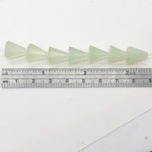 Load image into Gallery viewer, Delicate Carved New Jade Cone Shaped Beads | 12x10mm | 34 Beads |