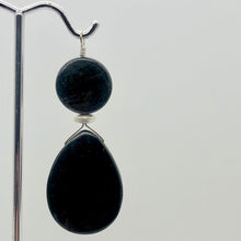 Load image into Gallery viewer, Hypersthene Briolette and Oval Sterling Silver Pendant | 2 1/4" Long |