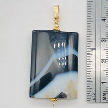 Load image into Gallery viewer, Semi Precious Stone Jewelry Sardonyx Agate Pendant Necklace 14Kgf | 1 3/4" Long|