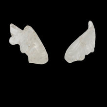Load image into Gallery viewer, Swimmin' 2 Carved Quartz Fish Koi Carp Beads | 23x11x5mm | Clear