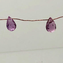 Load image into Gallery viewer, Pair Precious Pink Sapphire Briolette Beads | .90cts | 2 Beads |