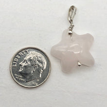 Load image into Gallery viewer, Rose Quartz Starfish Pendant Necklace | Semi Precious Stone | Silver Pendant | - PremiumBead Alternate Image 7