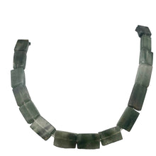 Load image into Gallery viewer, Natural graduated Rutilated Quartz strand | 20x11x6 - 15x8x5 | Green| Rectangle|