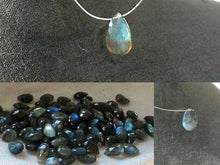 Load image into Gallery viewer, 14 Gem Quality Faceted Labradorite Briolette Beads 5532 - PremiumBead Primary Image 1