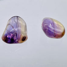 Load image into Gallery viewer, Ametrine Large Nugget Pendant Beads | 22x15x11/19x18x10 | Purple/Gold | 2 Beads|