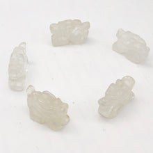 Load image into Gallery viewer, Powerful 2 Carved Quartz Winged Dragon Beads | 21x14x9mm | Clear