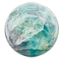 Load image into Gallery viewer, Fluorite Scry Meditation Sphere Round | 2 1/2" | Green/Clear | 1 Sphere |