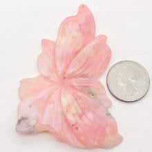 Load image into Gallery viewer, Hand Carved Pink Peruvian Opal Flower Semi Precious Stone Bead | 111.8cts | - PremiumBead Primary Image 1