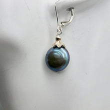 Load image into Gallery viewer, Platinum Freshwater Coin Pearl and Sterling Dangling Earrings | 1 1/4 Inch Drop |