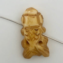 Load image into Gallery viewer, Carved Koi Gold Fish Waterbuffalo Bone Beads| 24x12x7mm| Beige | Fish | 2 Beads| - PremiumBead Alternate Image 3