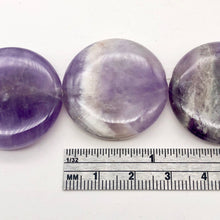 Load image into Gallery viewer, Chevron Amethyst Round coin | 30x7mm | Purple White | 13 Bead(s)