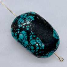 Load image into Gallery viewer, Natural Turquoise Nugget Focus or Master 81cts Bead | 31x21x15 | Blue Black |