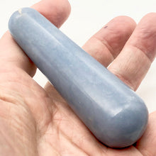 Load image into Gallery viewer, Angelite Calcite Specimen Wand Massage Crystal| 3 1/2" | Blue | 65.34g