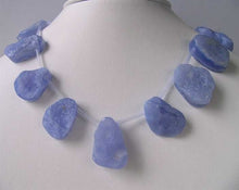Load image into Gallery viewer, Druzy Blue Chalcedony Briolette Bead Strand 109392I - PremiumBead Alternate Image 2