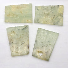 Load image into Gallery viewer, Prehnite Tapezoid Flat Coin Pendant Beads | 52x40x30x3mm | Green | 4 Beads |