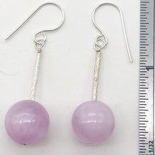 Load image into Gallery viewer, Kunzite Stone Sterling Silver Drop Earrings | 1.5" | Lavender Silver | Earrings