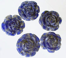 Load image into Gallery viewer, Bloomin' 2 Carved Flower Sodalite Rose Beads 9290SD - PremiumBead Primary Image 1