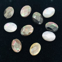 Load image into Gallery viewer, Phenomenal Faceted Tahitian Mother of Pearl Oval Beads | 8x6mm | 10 Beads |