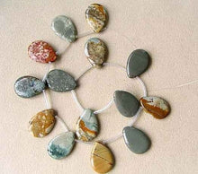 Load image into Gallery viewer, Aahh 2 Owyhee Jasper Flat Briolette Pendant Beads 7380 - PremiumBead Alternate Image 3