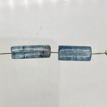 Load image into Gallery viewer, Shimmering Blue Kyanite Tube Beads |18x6-11x6mm | Blue| 6 beads | - PremiumBead Alternate Image 3