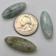 Load image into Gallery viewer, Rare! 3 Carved Natural Burmese Jade 30x11x7mm Beads | 30x11x7mm | multi-Hue - PremiumBead Alternate Image 10