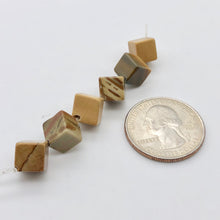 Load image into Gallery viewer, Gripping 9 Owyhee Jasper Diagonal Cube Beads 8644 - PremiumBead Alternate Image 3