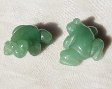 Load image into Gallery viewer, Prosperity 2 Hand Carved Aventurine Frog Beads | 20x18x9.5mm | Green - PremiumBead Alternate Image 3