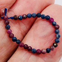 Load image into Gallery viewer, Sapphire Faceted Parcel Round | 2 mm | Blue/Red/Pink | 30 Beads |