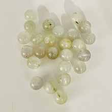 Load image into Gallery viewer, Chatoyant Light Seafoam Green Faceted Kunzite Beads | 9mm | 4 Beads |