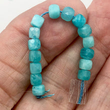 Load image into Gallery viewer, Amazonite Cube Beads Full Strand | 4mm | Blue | 95 Bead(s)|