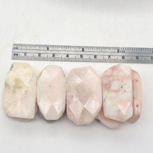 Load image into Gallery viewer, Pin Cushion Faceted Peruvian Opal Stretchy Bracelet | 6.5 - 7.5"| Pink|9 beads | - PremiumBead Alternate Image 4