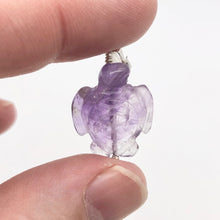 Load image into Gallery viewer, Majestic Hand Carved Amethyst Sea Turtle and Sterling Silver Pendant 509276AMDS - PremiumBead Alternate Image 5