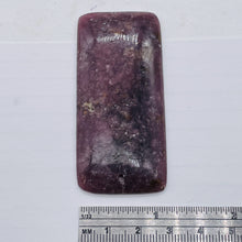 Load image into Gallery viewer, Madagascar Lepidolite Rectangular Stone | 65x30x6mm | Purple lilac | 1 Bead |