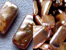 Load image into Gallery viewer, 2 Champagne Rectangle Coin FW Pearls 4459 - PremiumBead Alternate Image 3