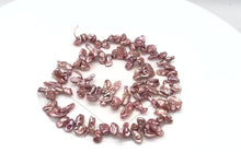 Load and play video in Gallery viewer, Ballerina Pink Keishi FW Pearl Strand | 15x6x3mm | Rose | Keishi | 80+ pearls |