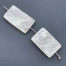 Load image into Gallery viewer, Natural AAA Mother of Pearl Shell Pendant Bead| 21x14 to 23x15x4mm | 2 Beads |