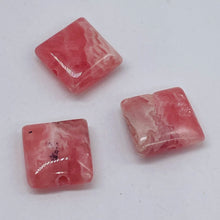 Load image into Gallery viewer, 2 Natural Rhodochrosite 8mm Square Coin Beads