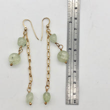 Load image into Gallery viewer, Dazzling Minty Green Natural Prehnite and 14Kgf Earrings - PremiumBead Alternate Image 2