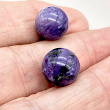 Load image into Gallery viewer, Charoite Round Beads | 12mm | Purple | 2 Bead(s)