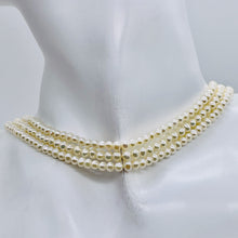 Load image into Gallery viewer, Natural Creamy White High Luster 4x3mm Freshwater Pearl Strand 103127
