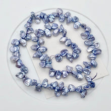Load image into Gallery viewer, Baby Blue Keishi FW Pearl 12 1/2" Strand | 9x6x3 to 7x7x4mm | Blue | 62pearls |