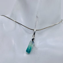Load image into Gallery viewer, Fluorite Sterling Silver Drop/Dangle Pendant | 1" Long | Blue | 1 Pendant |