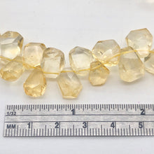 Load image into Gallery viewer, Citrine Faceted Briolette Bead Strand | 10x7 to 13x12x5mm | Golden | 57g |
