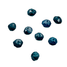 Load image into Gallery viewer, Blue Diamond Faceted Roundel Beads | 3-2.6mm | 9 Beads | ~1.0 carat |10597A